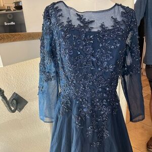 Navy blue formal dresss